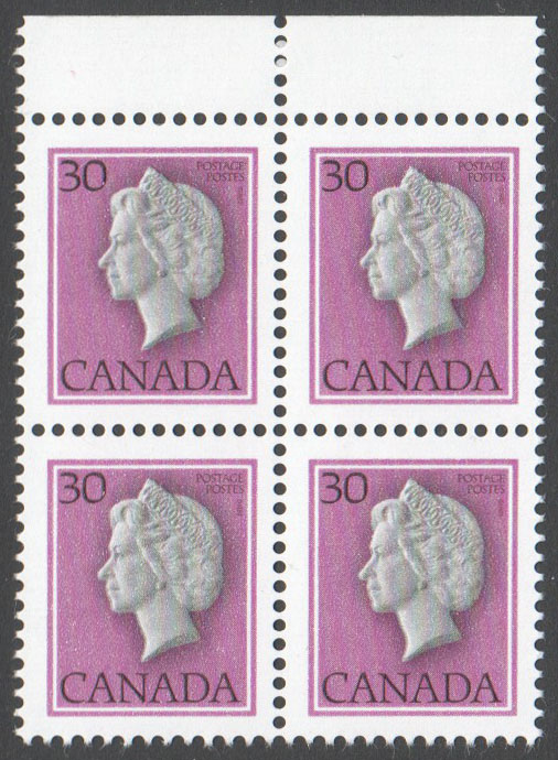 Canada Scott 791T1 MNH Block (P) - Click Image to Close